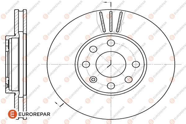 Тормозной диск EUROREPAR 1618885080
