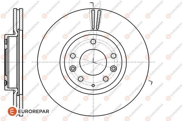 Тормозной диск EUROREPAR 1618889680