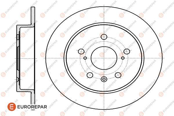 Тормозной диск EUROREPAR 1622806180