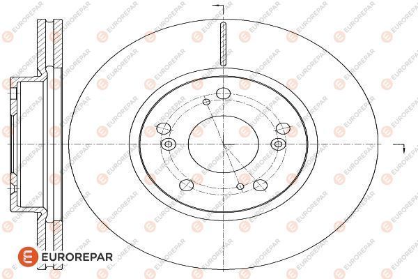 Тормозной диск EUROREPAR 1622806780