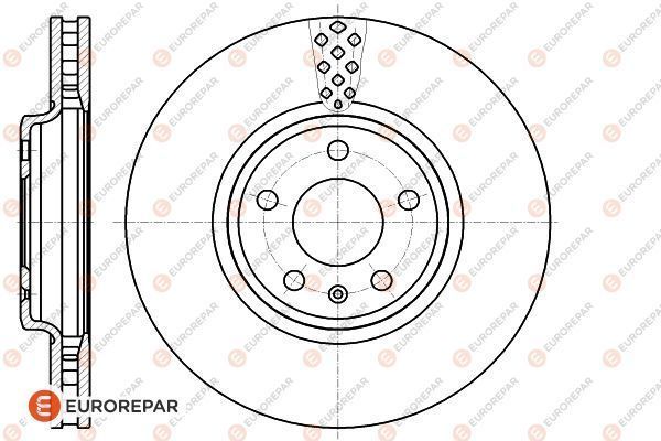 Тормозной диск EUROREPAR 1622807780