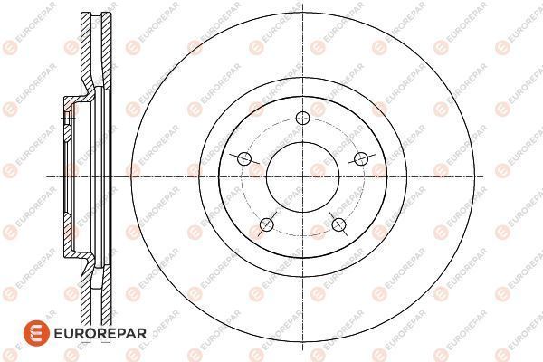 Тормозной диск EUROREPAR 1622812980