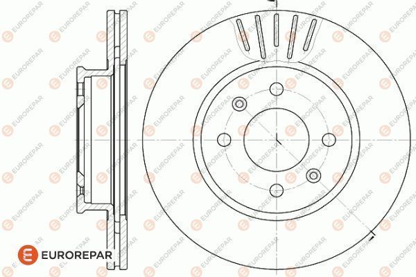 Тормозной диск EUROREPAR 1622816180