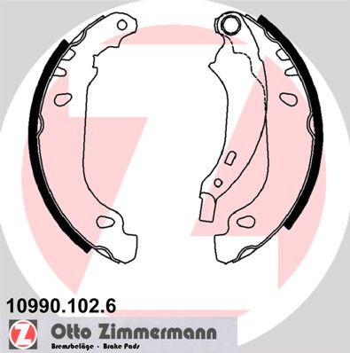 Комплект тормозных колодок ZIMMERMANN 109901026