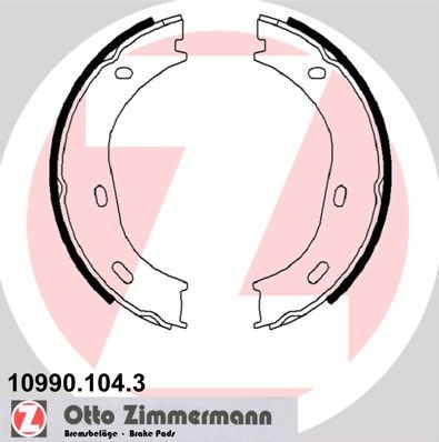 Комплект тормозных колодок, стояночная тормозная система ZIMMERMANN 109901043