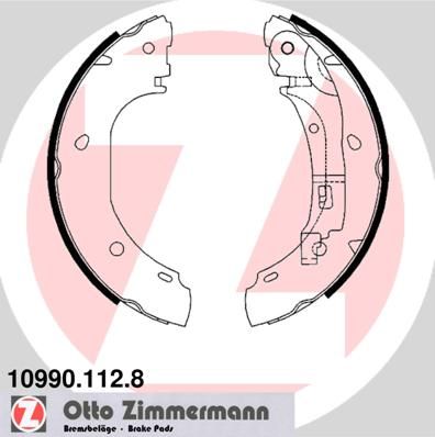 Комплект тормозных колодок ZIMMERMANN 109901128