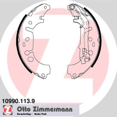 Комплект тормозных колодок ZIMMERMANN 109901139
