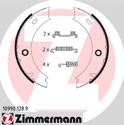 Комплект тормозных колодок, стояночная тормозная система ZIMMERMANN 109901289