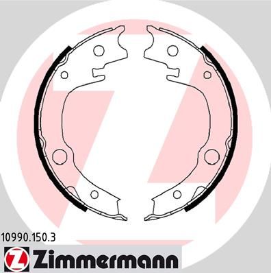 Комплект тормозных колодок, стояночная тормозная система ZIMMERMANN 109901503