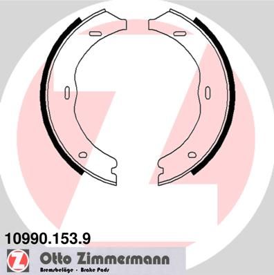 Комплект тормозных колодок, стояночная тормозная система ZIMMERMANN 109901539