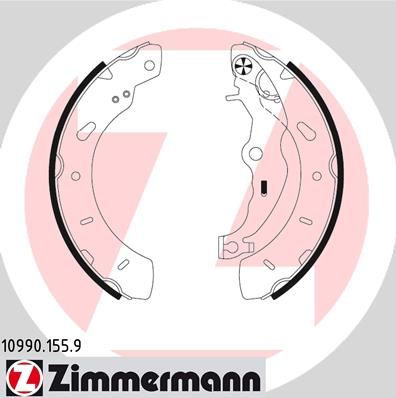 Комплект тормозных колодок ZIMMERMANN 109901559
