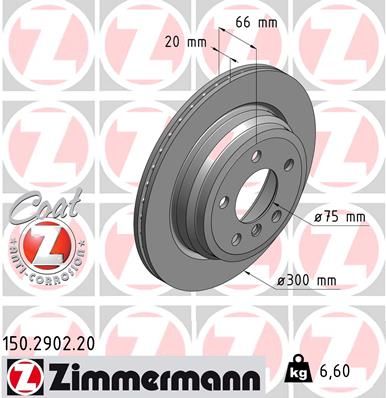 Тормозной диск ZIMMERMANN 150290220
