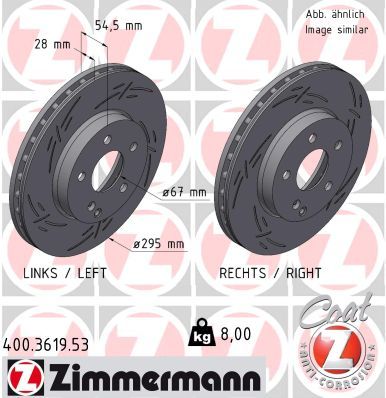 Тормозной диск ZIMMERMANN 400361953