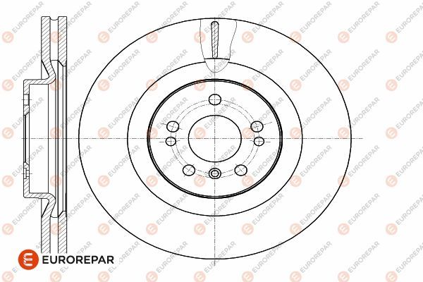Тормозной диск EUROREPAR 1642758380