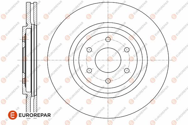 Тормозной диск EUROREPAR 1642758480