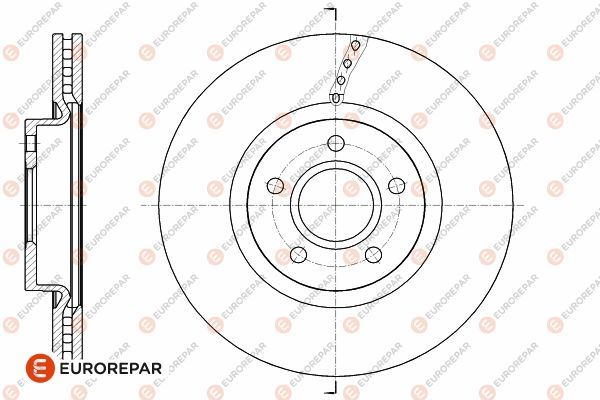 Тормозной диск EUROREPAR 1642763380