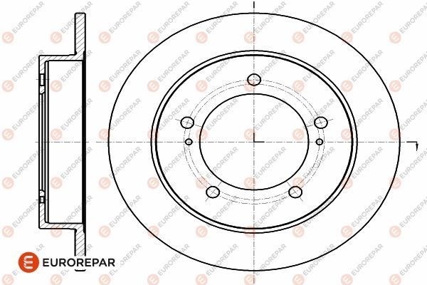 Тормозной диск EUROREPAR 1642770780