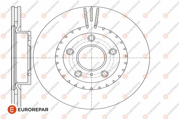 Тормозной диск EUROREPAR 1642780580