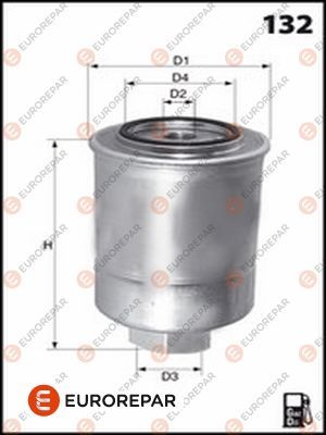 Топливный фильтр EUROREPAR 1643627480