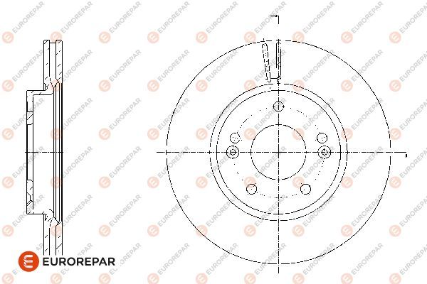 Тормозной диск EUROREPAR 1667849380