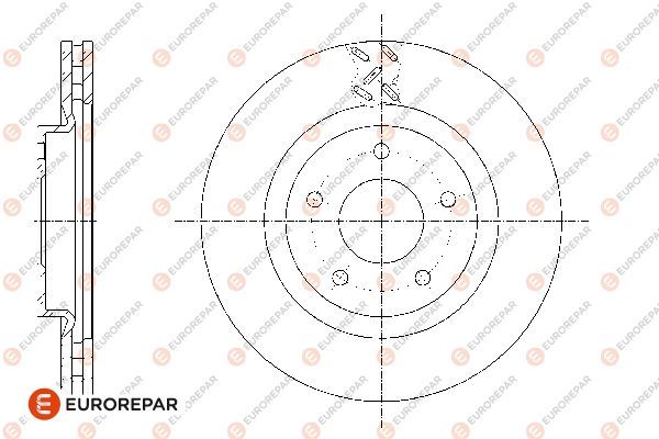 Тормозной диск EUROREPAR 1667850180