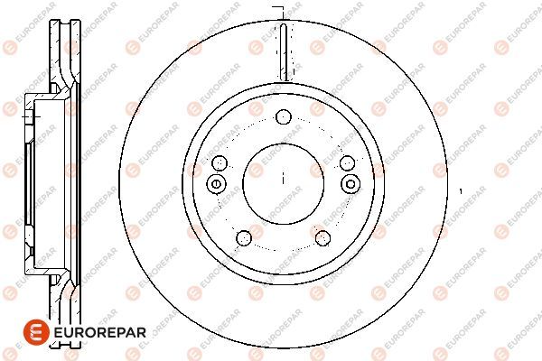 Тормозной диск EUROREPAR 1667853680