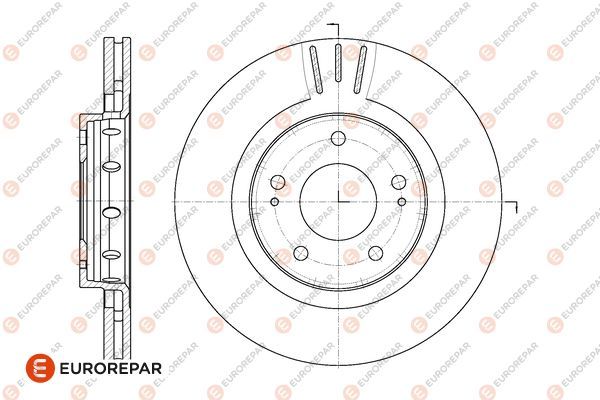 Тормозной диск EUROREPAR 1667857680