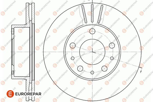 Тормозной диск EUROREPAR 1667858880
