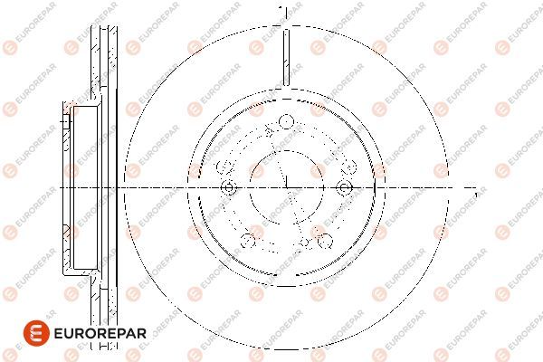 Тормозной диск EUROREPAR 1667860980