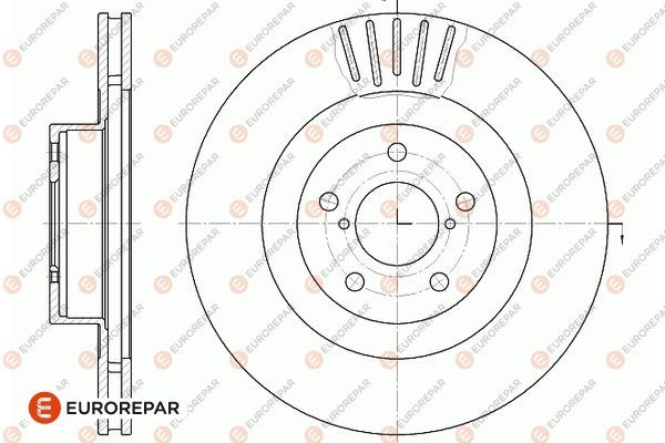 Тормозной диск EUROREPAR 1667862480
