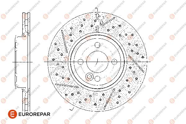 Тормозной диск EUROREPAR 1667863380