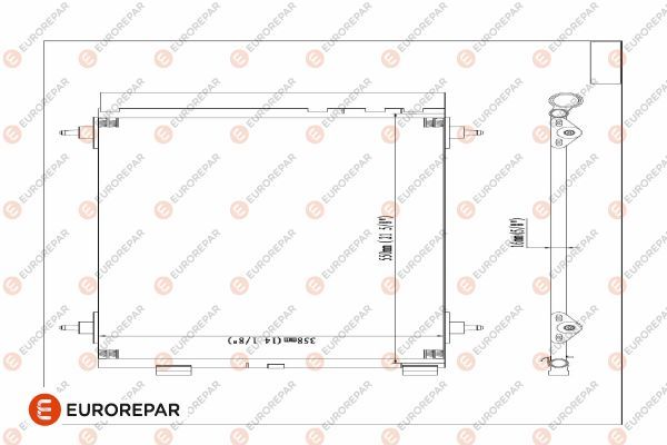 Конденсатор, кондиционер EUROREPAR E163364