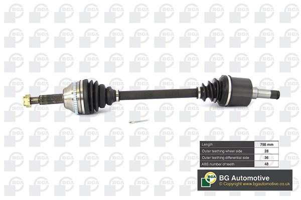 Приводной вал BGA DS2351LA
