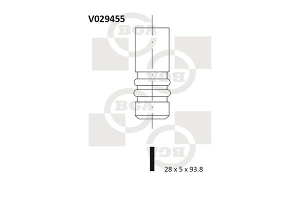 Впускной клапан BGA V029455