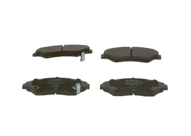 Комплект тормозных колодок, дисковый тормоз BOSCH 0986424696