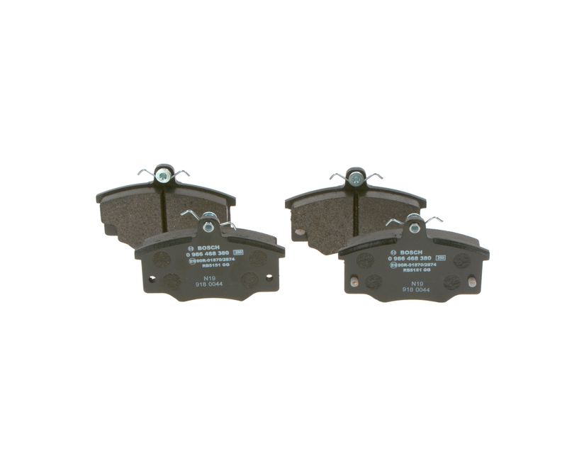 Комплект тормозных колодок, дисковый тормоз BOSCH 0986468380