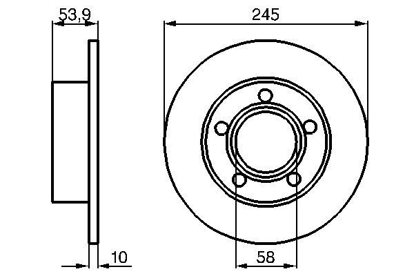 Тормозной диск BOSCH 0986478461
