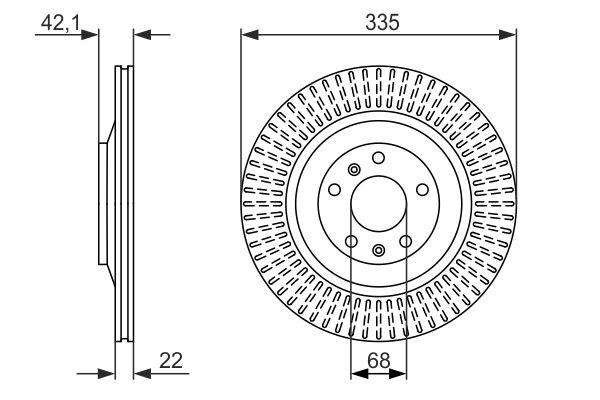 Тормозной диск BOSCH 0986479591