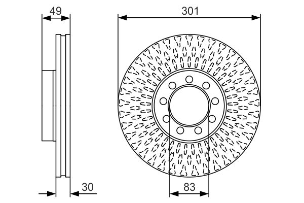 Тормозной диск BOSCH 0986479A23