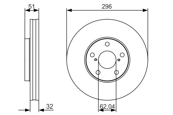 Тормозной диск BOSCH 0986479R20