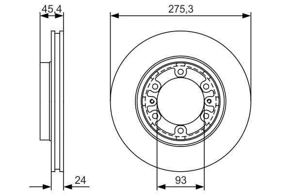 Тормозной диск BOSCH 0986479R40