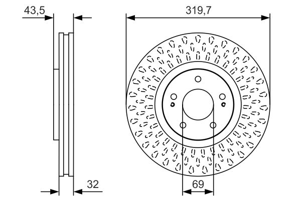 Тормозной диск BOSCH 0986479T01