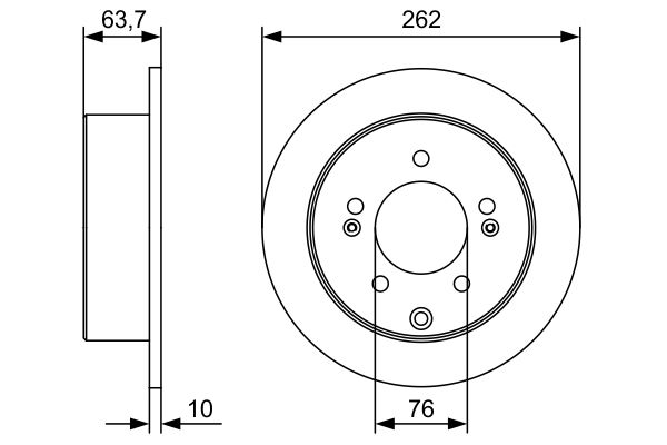 Тормозной диск BOSCH 0986479W12