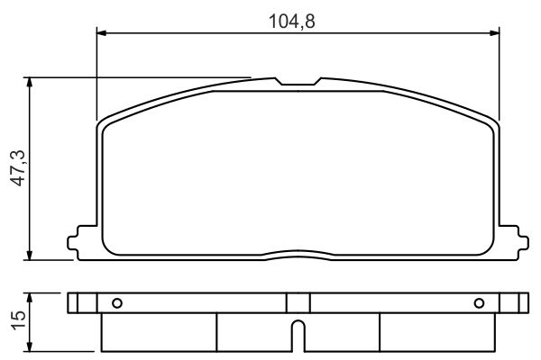 Комплект тормозных колодок, дисковый тормоз BOSCH 0986495234