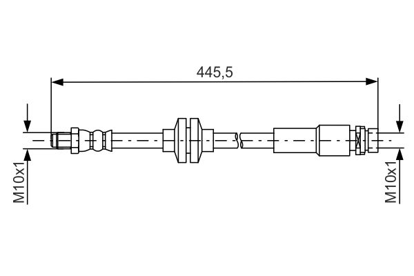 Тормозной шланг BOSCH 1987481668