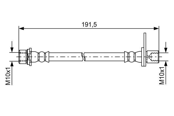 Тормозной шланг BOSCH 1987481738