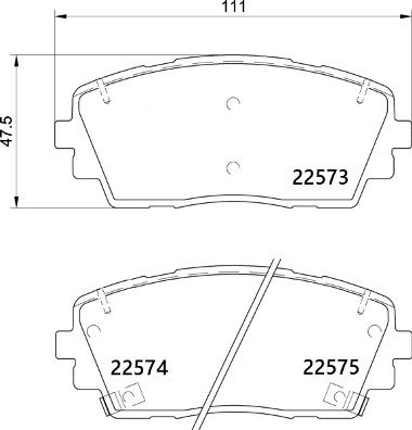 Комплект тормозных колодок, дисковый тормоз BREMBO P30115