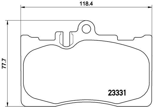 Комплект тормозных колодок, дисковый тормоз BREMBO P83058