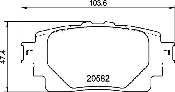 Комплект тормозных колодок, дисковый тормоз BREMBO P83174