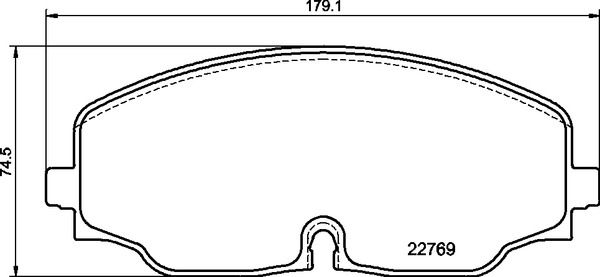 Комплект тормозных колодок, дисковый тормоз BREMBO P85176